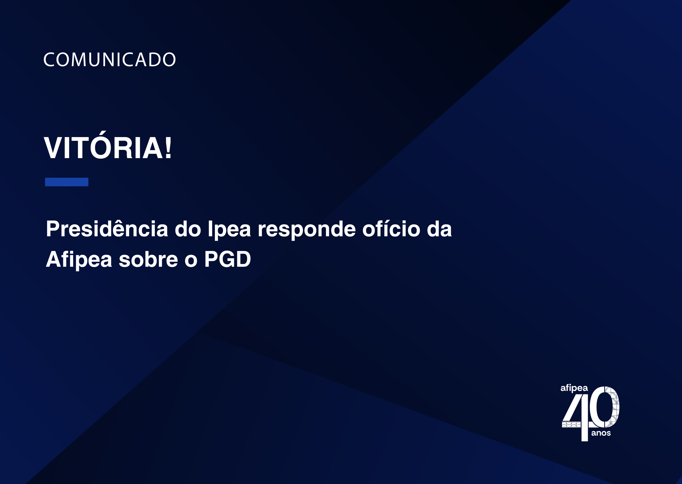 Presidência do Ipea responde ofício da Afipea sobre o PGD