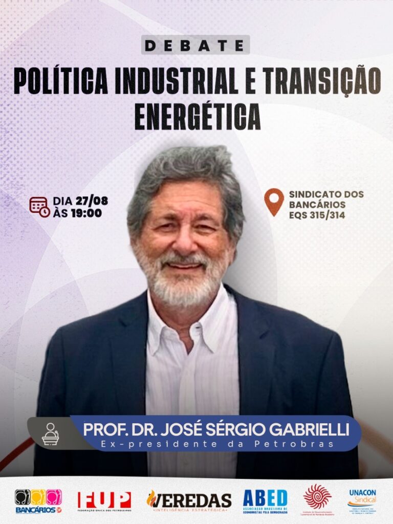  Debate sobre Política Industrial e Transição Energética com mediação de Adroaldo Quintela