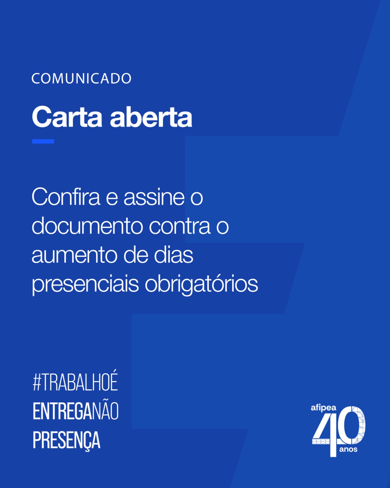 CARTA ABERTA À PRESIDÊNCIA DO IPEA
