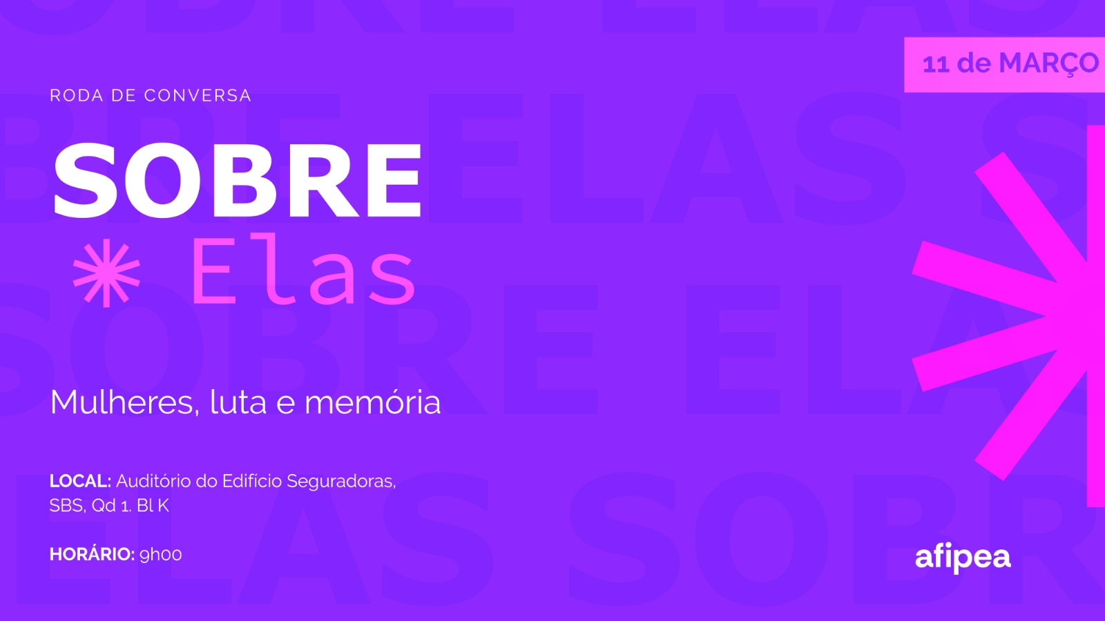 Afipea promove roda de conversa em homenagem ao Dia Internacional da Mulher