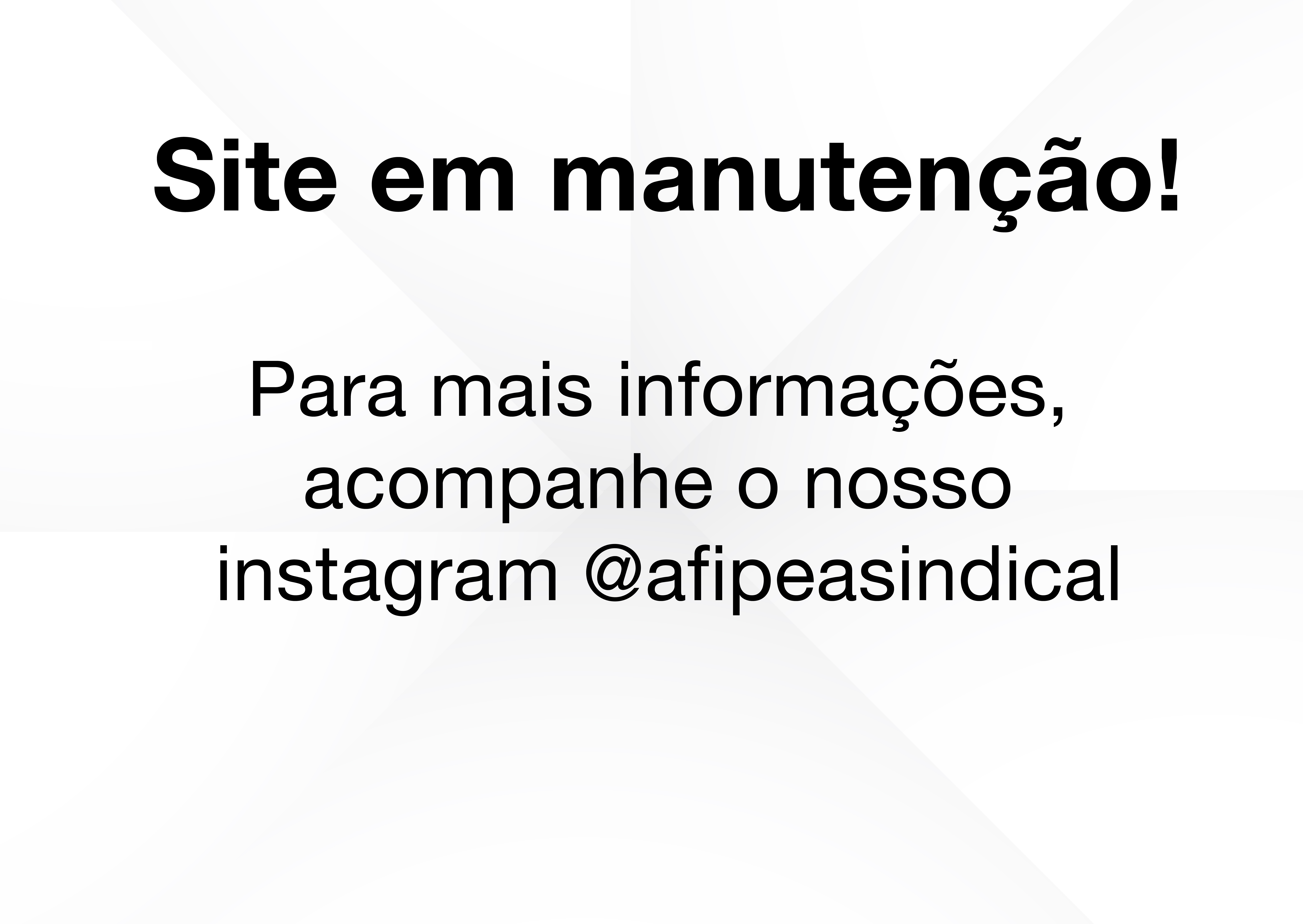 Site em manutenção